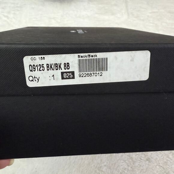 Coach Snake-Embossed q9125 Patchwork Black on Black Size 7B Chelsea Boot Leather - Picture 7 of 7